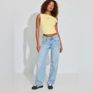 Garage baggy light wash jeans